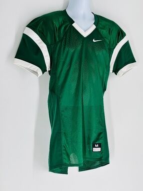 NWT Nike Mens Football Athletic Practice Mesh Jersey Green / White Size: M